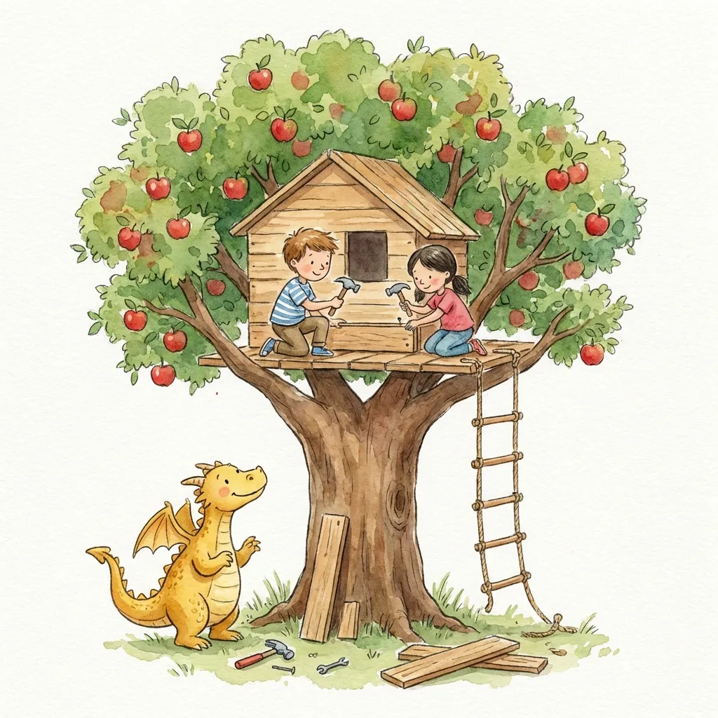 Illustratie bij Het Boomhutje