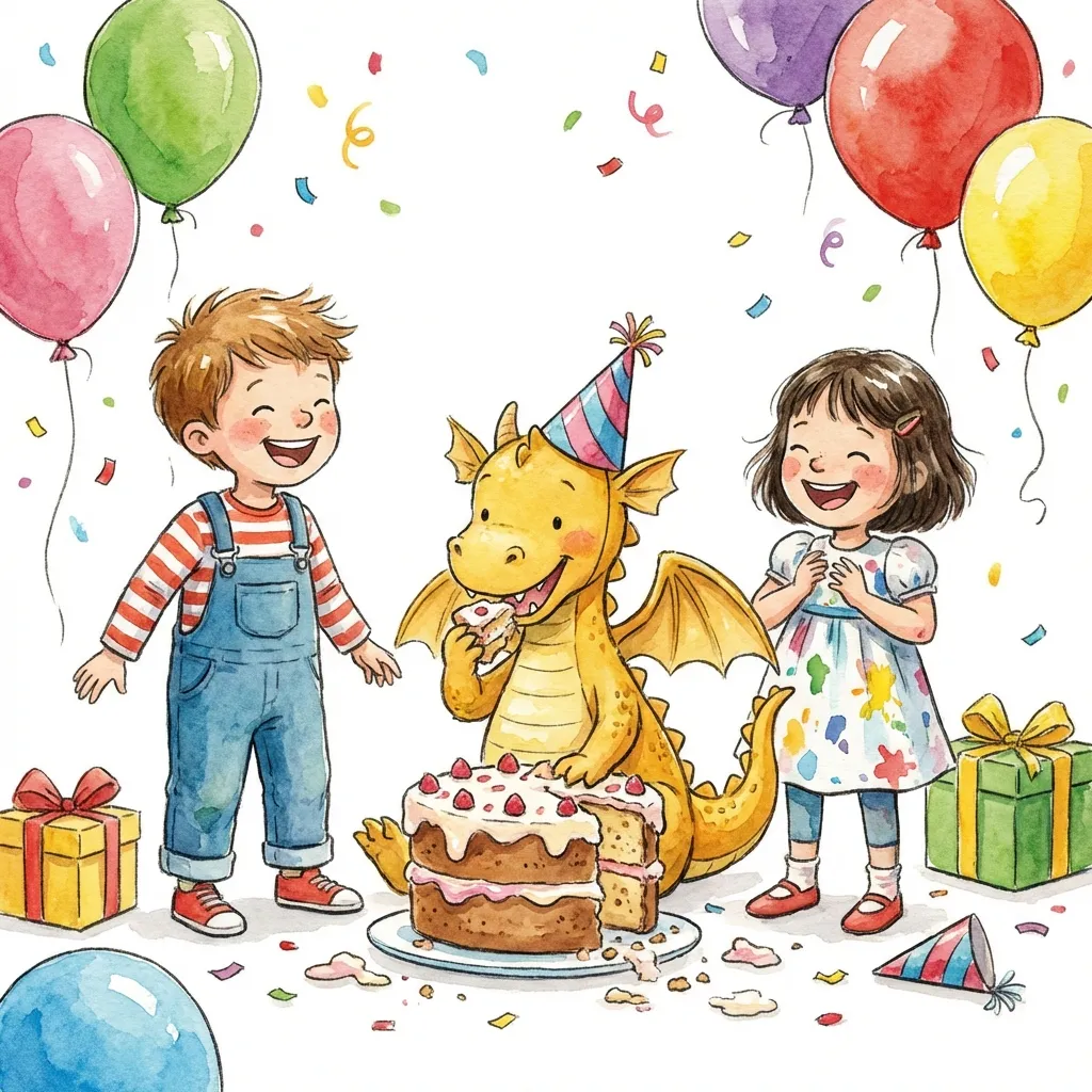 Illustratie bij Het Feestje