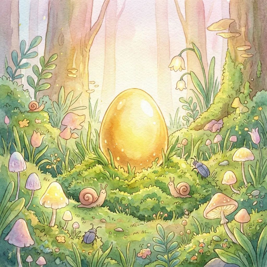 Illustratie bij het gouden ei